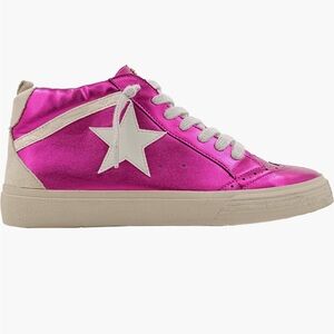 Stylish Pink High-Top Sneakers